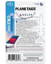 Load image into Gallery viewer, Delta White CRJ Genuine Aircraft Skin Plane Tag