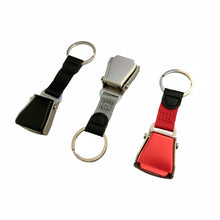 Load image into Gallery viewer, Aircraft Seatbelt Buckle Keychain