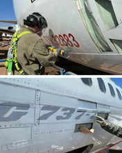 Load image into Gallery viewer, Teal West Jet Upcycled Plane Tag