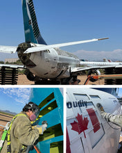 Load image into Gallery viewer, Teal West Jet Upcycled Plane Tag