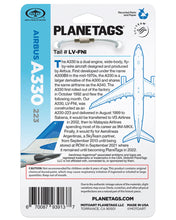 Load image into Gallery viewer, Airbus A330 Blue Genuine Aircraft Skin Plane Tag