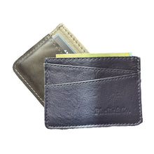 Load image into Gallery viewer, The Voyageur Card Holder Wallet - Upcycled Airplane Leather
