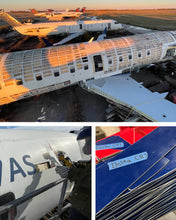 Load image into Gallery viewer, Delta White CRJ Genuine Aircraft Skin Plane Tag