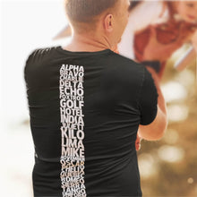 Load image into Gallery viewer, Phonetic Alphabet Short Sleeve Aviation T-Shirt