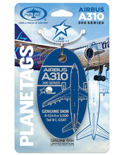 Load image into Gallery viewer, Airbus A310 Air Transat® Upcycled Plane Tag