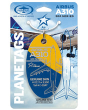 Load image into Gallery viewer, Airbus A310 Air Transat® Upcycled Plane Tag
