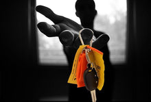 Load image into Gallery viewer, upcycled aircraft lifevest key chain