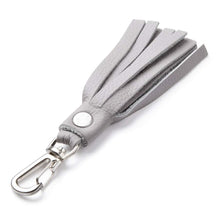 Load image into Gallery viewer, Cloud Grey Airplane Leather Key Chain