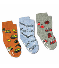 Load image into Gallery viewer, Airplanes and More, 3-Pack Kids Socks!