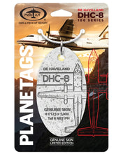 Load image into Gallery viewer, De Havilland Dash-8  Genuine Aircraft Skin Plane Tag
