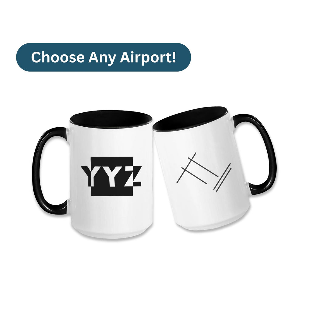 Customize - Airport Code 15oz Mug (all other airports)