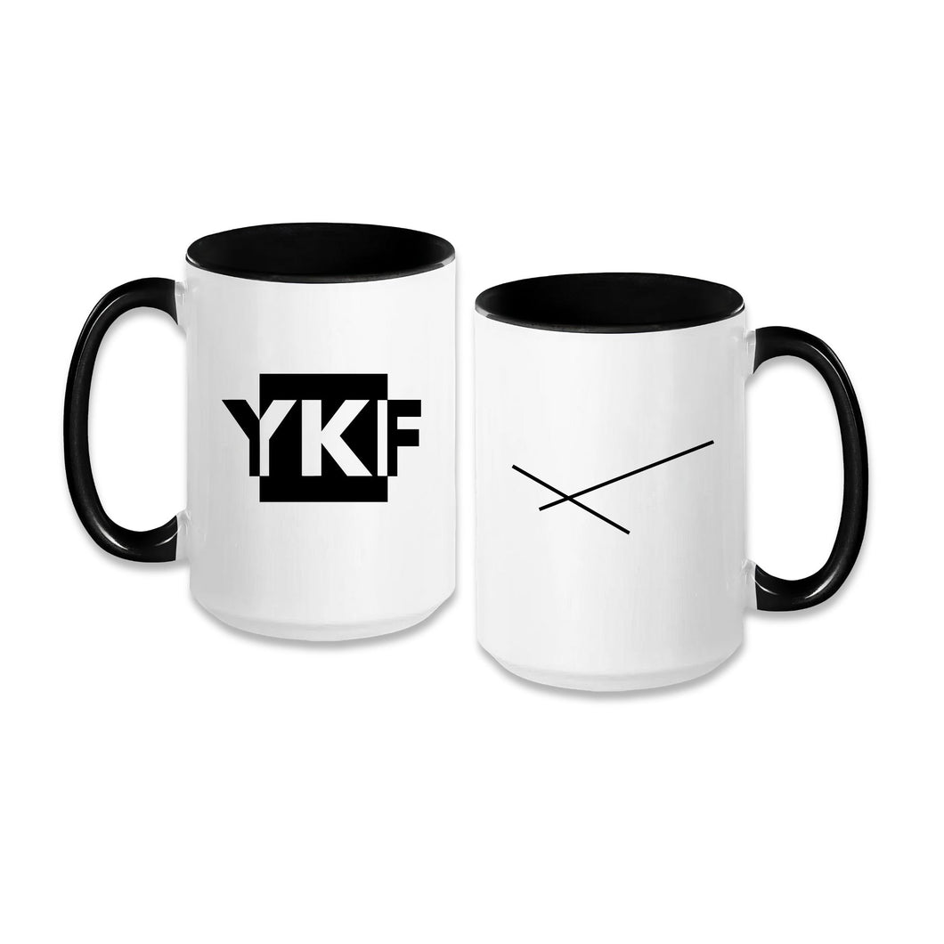 YKF Waterloo Airport Code 15oz Mug