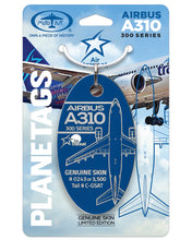 Load image into Gallery viewer, Airbus A310 Air Transat® Upcycled Plane Tag
