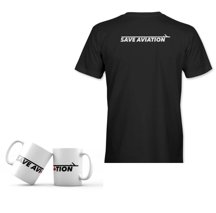 Save Canadian Aviation Coffee Mug And T-Shirt
