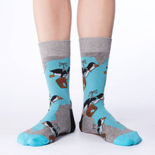 Load image into Gallery viewer, Women&#39;s Travelling Penguin Socks
