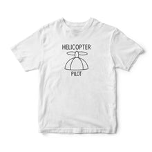 Load image into Gallery viewer, White Kids Can Fly Helicopter Edition Aviation Inspired Youth T-Shirt
