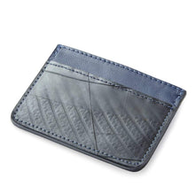 Load image into Gallery viewer, Atlantic Blue Card Holder Upcycled Airplane Leather
