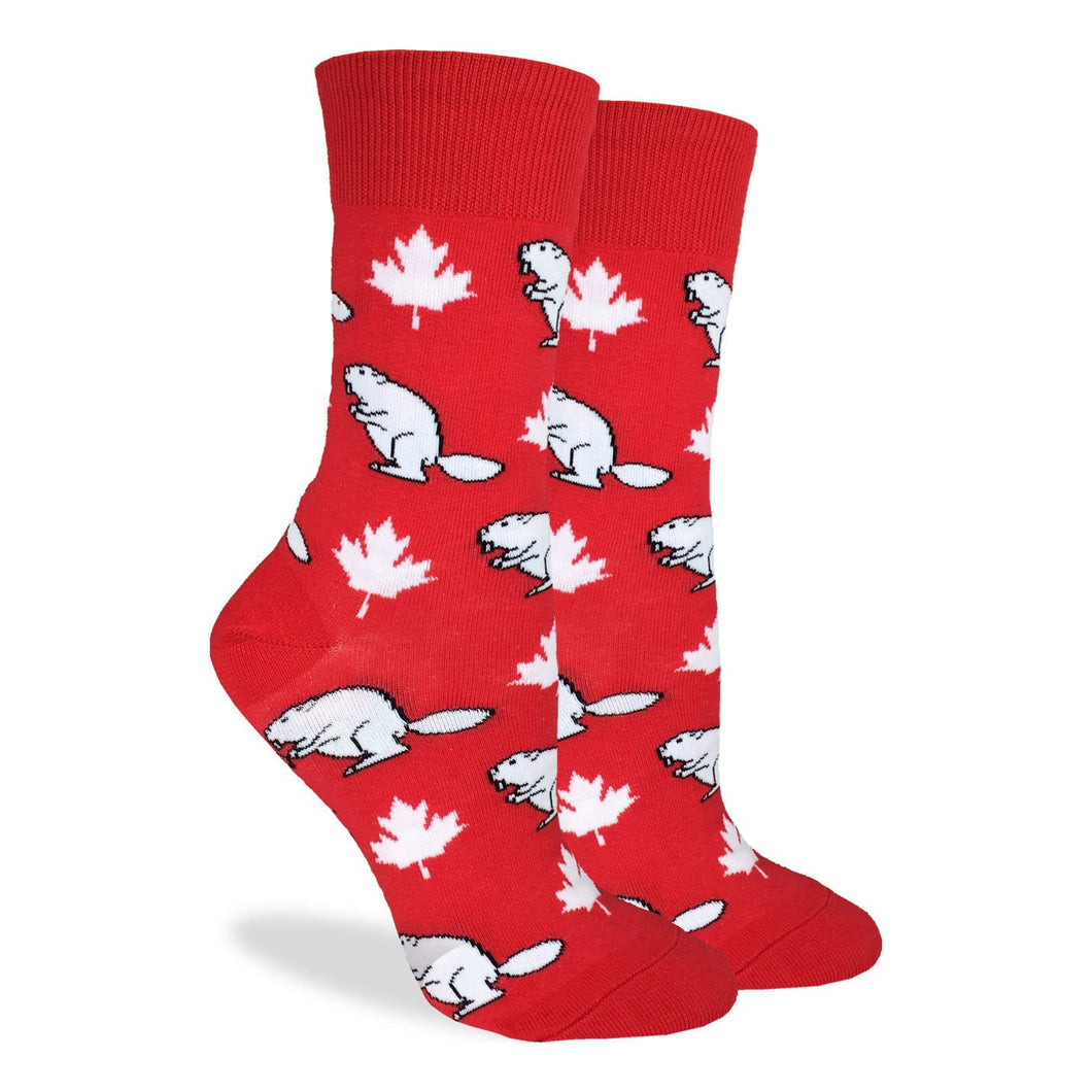 Red Canadian Beaver Socks
