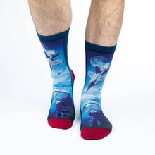 Load image into Gallery viewer, Blue and Red F-18 Fighter Jet Socks 
